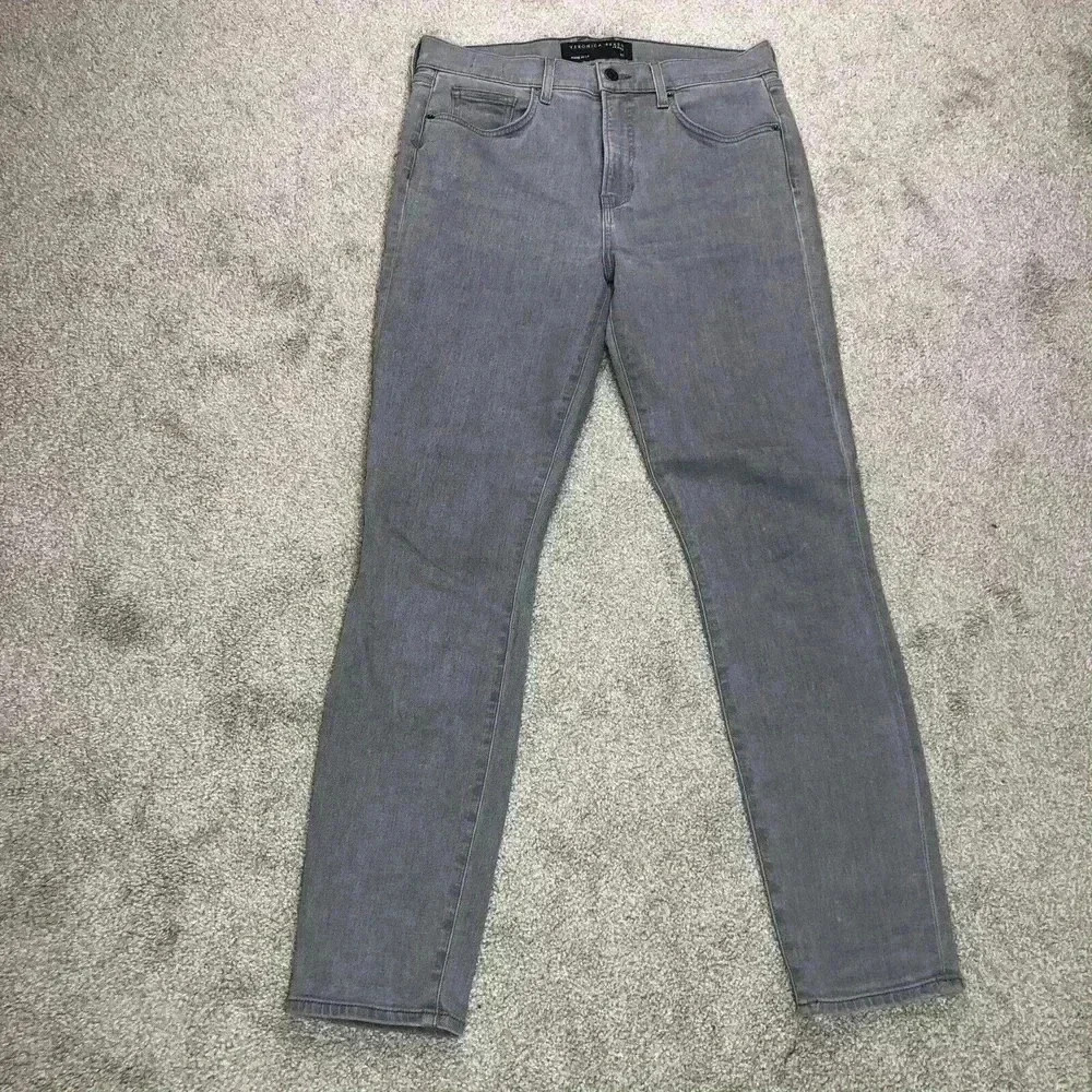 Veronica Beard Skinny High Rise Jeans Winter Grey Sz 30 Excellent